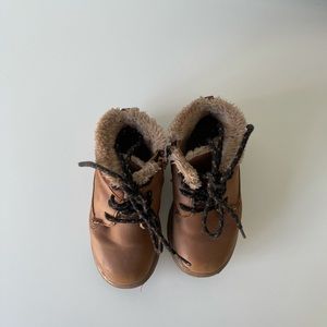 Zara Brown Fur Boots | Size 22EU